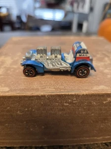 Vintage 1970 Mattel Hot Wheels HK Redline Blue US Mail Special Delivery VG - Picture 1 of 5