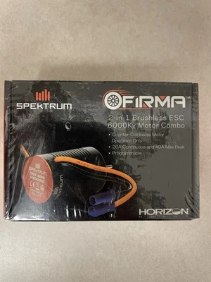 Spektrum SPMXSEM0501 Firma 2 in 1 Brushless ESC + 6000Kv Motor Combo NEW SEALED - Image 1 of 3