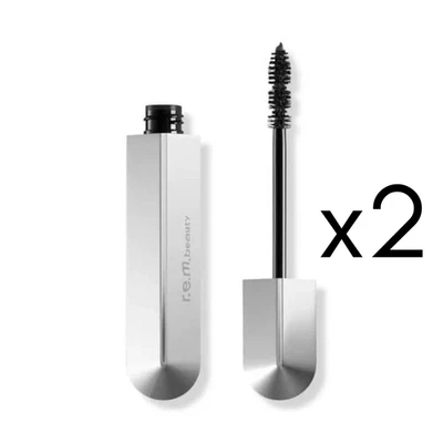 REM r.e.m. Beauty Flourishing Mascara Volumizzante Midnight Black LOTTO DI 2 NUOVI CON SCATOLA - Immagine 1 di 2