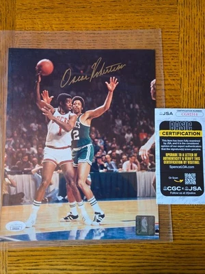Oscar Robertson 8x10 Photo - Signed /Auto NEW JSA COA (NBA HOF 1980) - Image 1 of 2