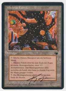 Signed German Mishra's Factory HP Renaissance Artist Kaja Foglio 1995 MTG Magic! - Picture 1 of 2