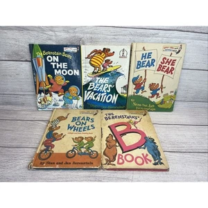 The Berenstain Bears Book Lot of 5 Vintage Book Club Hardcover - Picture 1 of 13