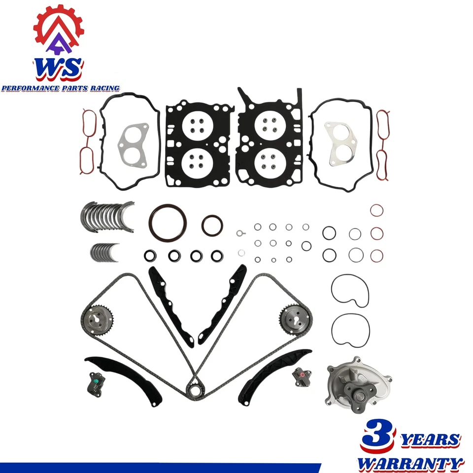 Juego de juntas de culata cojinete de cadena de distribución para Subaru BRZ FA20 Scion 2,0 L 2012-2021 Foto 1 de 4