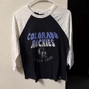 47 Brand Women’s Long Sleeve T Shirt Colorado Rockies Size M NWT - Picture 1 of 6