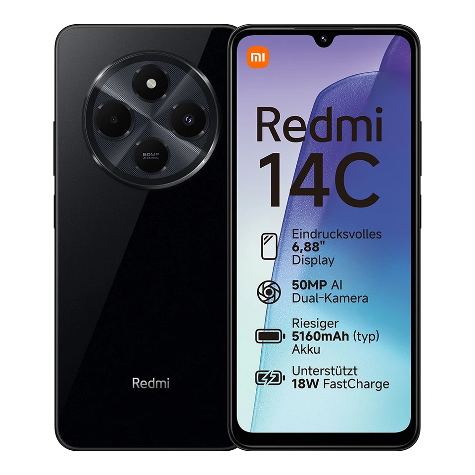 5475898 XIAOMI REDMI 14C 256GB 8GB MIDNIGHT BLACK