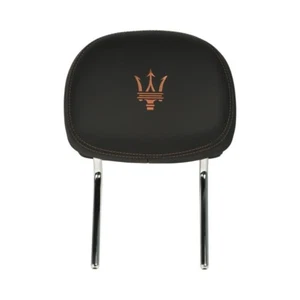 Reposacabezas de asiento delantero Maserati genuino negro/Cuoio se adapta a Quattroporte OEM 673009511 - Imagen 1 de 3