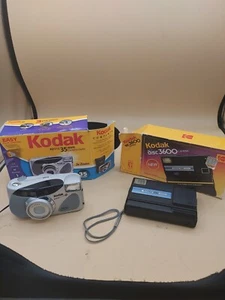 Lot Of Two Kodak Camera's: KE115 35mm & Disc 3609 Camera Untested - Picture 1 of 9