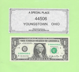 ZIP CODE '44506' .. YOUNGSTOWN, OHIO .. 2006 ..UNCIRC $1 D 000 44506 D - Picture 1 of 1