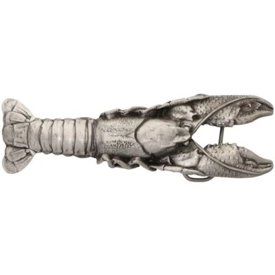New XL Lobster Shellfish Crawdad Crayfish Crab Hippie NOS Vintage Belt Buckle - Image 1 of 3