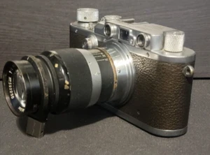 LEICA DRP Ernst Leitz Wetzlar #178991 w Leitz Wetzlar Elmar f=9cm/90mm 1:4 lens - Picture 1 of 14