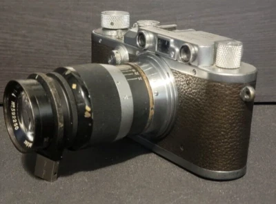 LEICA DRP Ernst Leitz Wetzlar #178991 con lente Leitz Wetzlar Elmar f=9 cm/90 mm 1:4 Foto 1 de 4