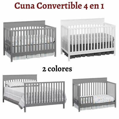 Cuna Convertible 4 En 1 Para Bebes Marco De Madera Cama Moderna Para Niños • 201.99$