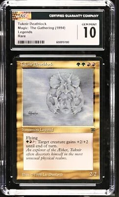 TUKNIR DEATHLOCK Legends Rare Reserved List CGC 10 MTG EDH [Nostalgium] - Image 1 of 2