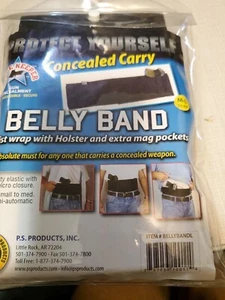 Peace Keeper Belly Band M/L 36”-44” Concealed Carry Holster Ambidextrous Black - Picture 1 of 6