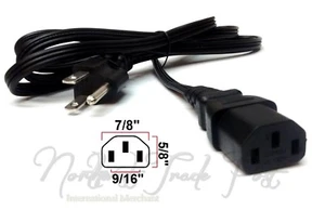 Hamilton Bell Replacement Power Cord for VanGuard Centrifuge Model V6000 & V6500 - Picture 1 of 12