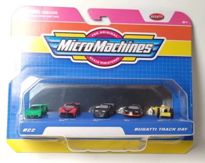 Micro Machines Bugatti Track Day #22 Veyron EB110 Chiron Divo - Image 1 of 2
