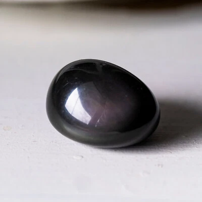 Petite OBSIDIENNE OEIL CÉLESTE Pierre roulée Soin Lithothérapie Minéraux Energie - Photo 1/4