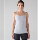 Lululemon Power Y Tank We are from Space Ice Grey Alpine White size 4