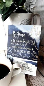 4 Bible verse comfort joshua A6 christian prayer cards BE STILL MY SOUL poem kjv - Picture 1 of 2