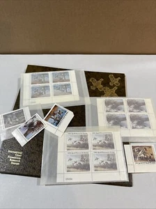 Quail Research Stamp Lot 3 Blocks of Stamps Plus others Album 1982 1983 1984 $5 - Picture 1 of 7