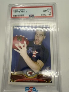 2013 TOPPS TRAVIS KELCE RC ROOKIE FOOTBALL CARD PSA 10 GRADED - 10 #31 - Picture 1 of 4