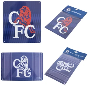 Letreros retro de metal Chelsea FC mercancía oficial con licencia CFC ideas de regalo - Imagen 1 de 7