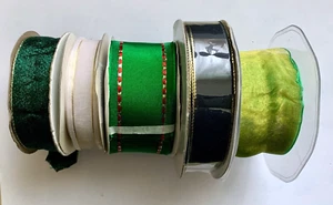 BULK RIBBON LOT Satin & Organza 18 -40mm 3- 10 meter Spools lot of 5 - Picture 1 of 1