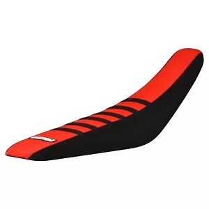 Talaria XXX E-Bike Seat Cover by Enjoy Mfg BLACK/BRIGHT RED/BLACK rib #407 - Picture 1 of 5