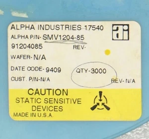 SMV1204-85 DIODO VARACTOR MONTAJE ALFA URFACE 100 PIEZAS - Imagen 1 de 1