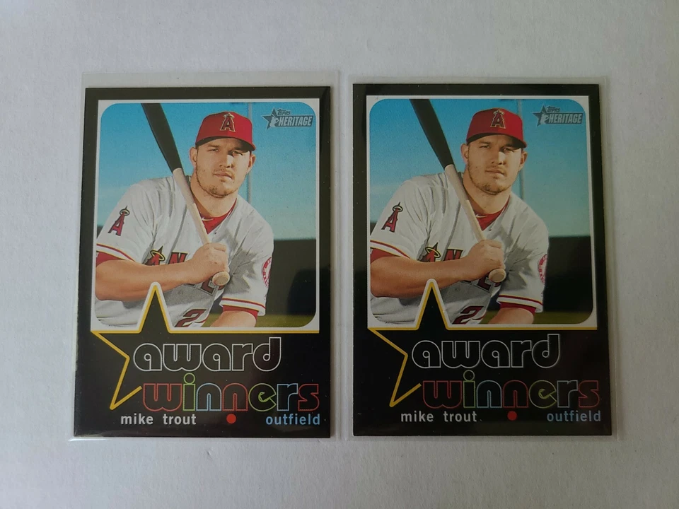 2020 Topps Heritage High Number Mike Trout Award Winners #AW-1 ×2 🔥⚾⚾🔥 - Image 1 of 2