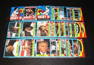 1985 Topps ROCKY IV Movie Complete 66 Card & 11 Sticker Set + Wrappers - Picture 1 of 3