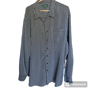 David Taylor Collection Men's Long Sleeve Dress Shirt Black Stripe Size 3XL - Picture 1 of 6