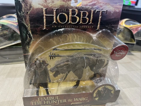The Hobbit An Unexpected Journey FIMBUL THE HUNTER & WARG 3.75 Inch Sealed Cover