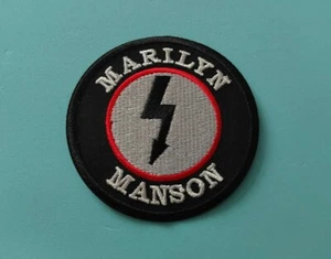 Rock Music Sew / Iron On Embroidered Patch:- Marilyn Manson (a) - Picture 1 of 1