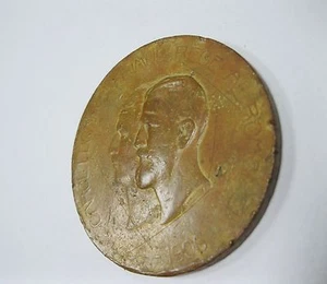 Medalla de mesa Rumania 1906 Rey Carol I jubileo de 40 años bronce - Imagen 1 de 12