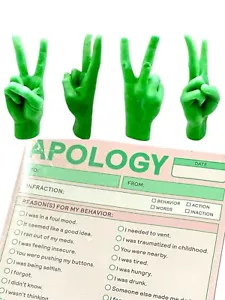 -35% CandleHand “Peace” Green Candle Handmade & Apology Pad BRAND NEW £56.00 RRP - Picture 1 of 24