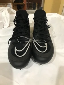 Nike Alpha Huarache 8 Elite Black 2022 Cleat CW4440-011 Lacrosse Men’s size 10.5 - Picture 1 of 5