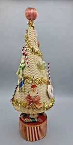 Vintage Rotating Musical Christmas Tree Candy Die Cuts Plays Jingle Bells 15.5" - Picture 1 of 18