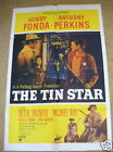 TIN STAR Henry Fonda Anthony Perkins '57 Anthony Mann affiche originale western