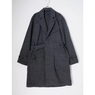 Engineered Garments Service Coat Wool Herringbone XS Men’s Jacket #EK BDA - Image 1 of 4