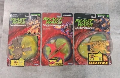3X LOT BEASTS WARS 1996 ROCK BUBBLE , AIRAZOR, TERRORSAUR, CHEETOR VHTF  - Image 1 of 4