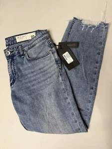 NWT Rag & Bone Womens Dre Low Rise Boyfriend Distressed Light Wash Jeans Size 27 - Picture 1 of 18
