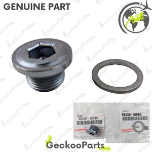 Toyota Genuine Lexus ES330 ES300 RX Atm Transmission Pan Drain Plug With Gasket - Picture 1 of 20