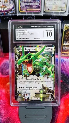 2015 POKEMON XY ROARING SKIES #75 RAYQUAZA EX CGC 10 - Image 1 of 2