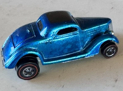 WOW 1969 36 Ford Cupé Color Azul Negro Interior Redline Original HotWheels Coche Foto 1 de 4