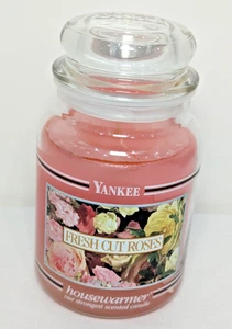 Yankee Candle rose taglio fresco profumate 22 oz grande stoppino singolo barattolo scalda casa - Foto 1 di 3