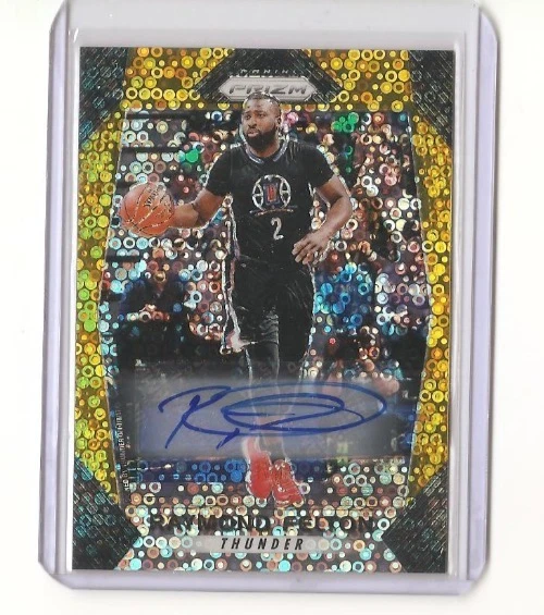 Panini Prizm Raymond Feelon Fast Break Gold Prizm Auto 6/10 #269 2017-18 OKC UNC Foto 1 de 1