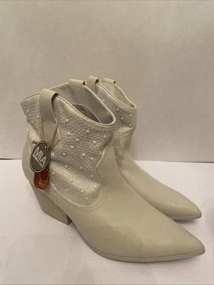 Botas Mia Perla Tachonadas Talla 9.5 Nuevas con Etiquetas Boda Country. Vestido Western Foto 1 de 4