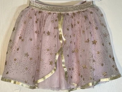 Falda Gymboree Niña Talla 6 Dorada Cintura Elástica Rosa Falda Oro Estrellas/Ajuste Foto 1 de 4