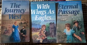 California Pioneer Series Books Lot Elaine Schulte Christian Historical Romance - Foto 1 di 5